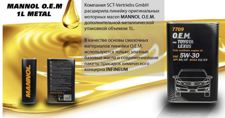 Расширение линейки моторных масел MANNOL