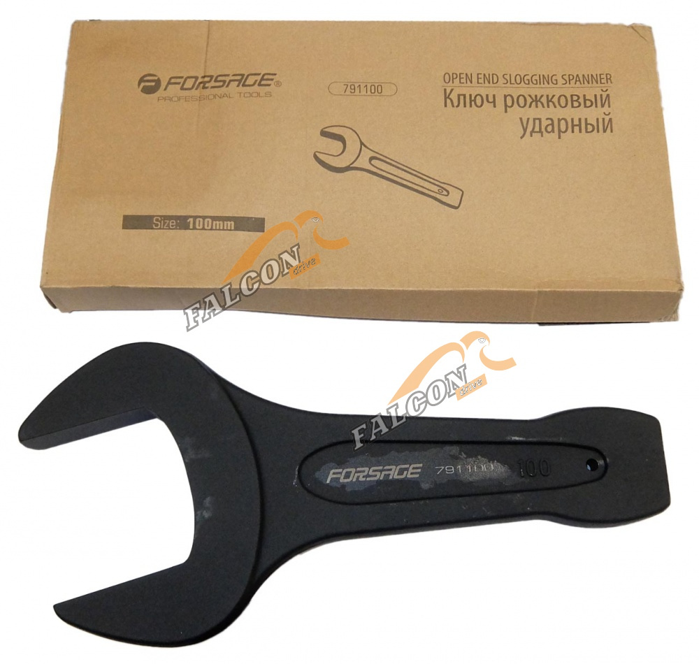 Ключ рожковый одностор *100 ударн (FORSAGE) L 410 мм