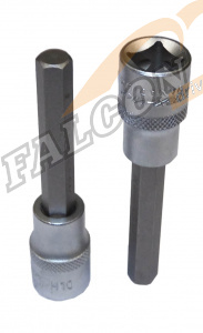 Головка со вставкой шестигр 10 мм 1/2" L 100мм (ДТ)