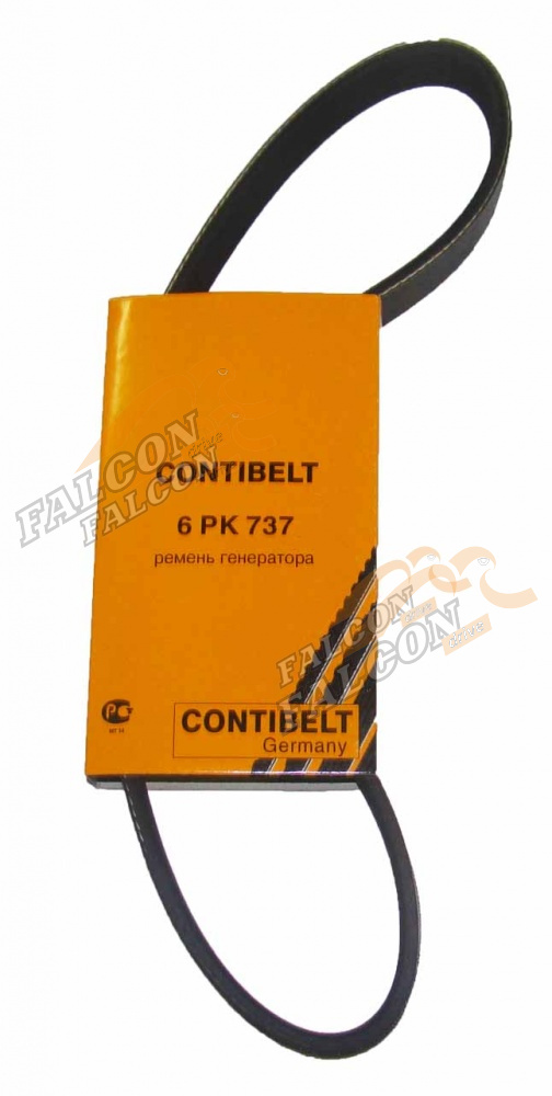 Ремень генер ВАЗ-2110 поликлиновой 6PK737 инж 1.6  8v (CONTIBELT) 