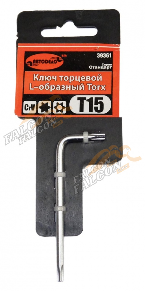 Ключ Torx L-обр Т15 57*18мм (АвтоДело) (15149) 39361