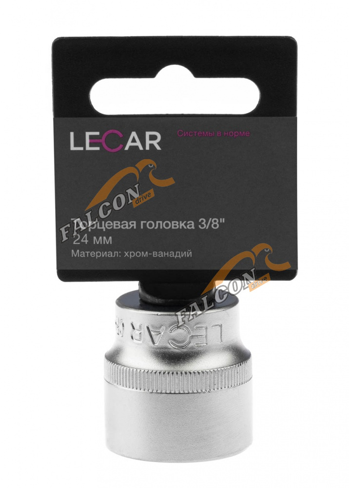 Головка *24 3/8" 6 гр (LECAR) хром-ванадий