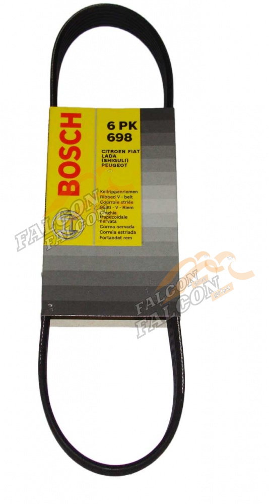 Ремень генер ВАЗ-21082 поликлиновой 6PK698 16кл (BOSCH) 1 987 946 034