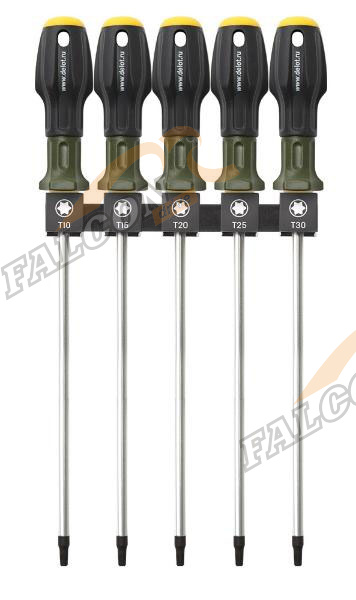Отвертки набор Torx L 250 мм 5 пр (Т10,Т15,Т20,Т25,Т30) (ДТ) без отверстия