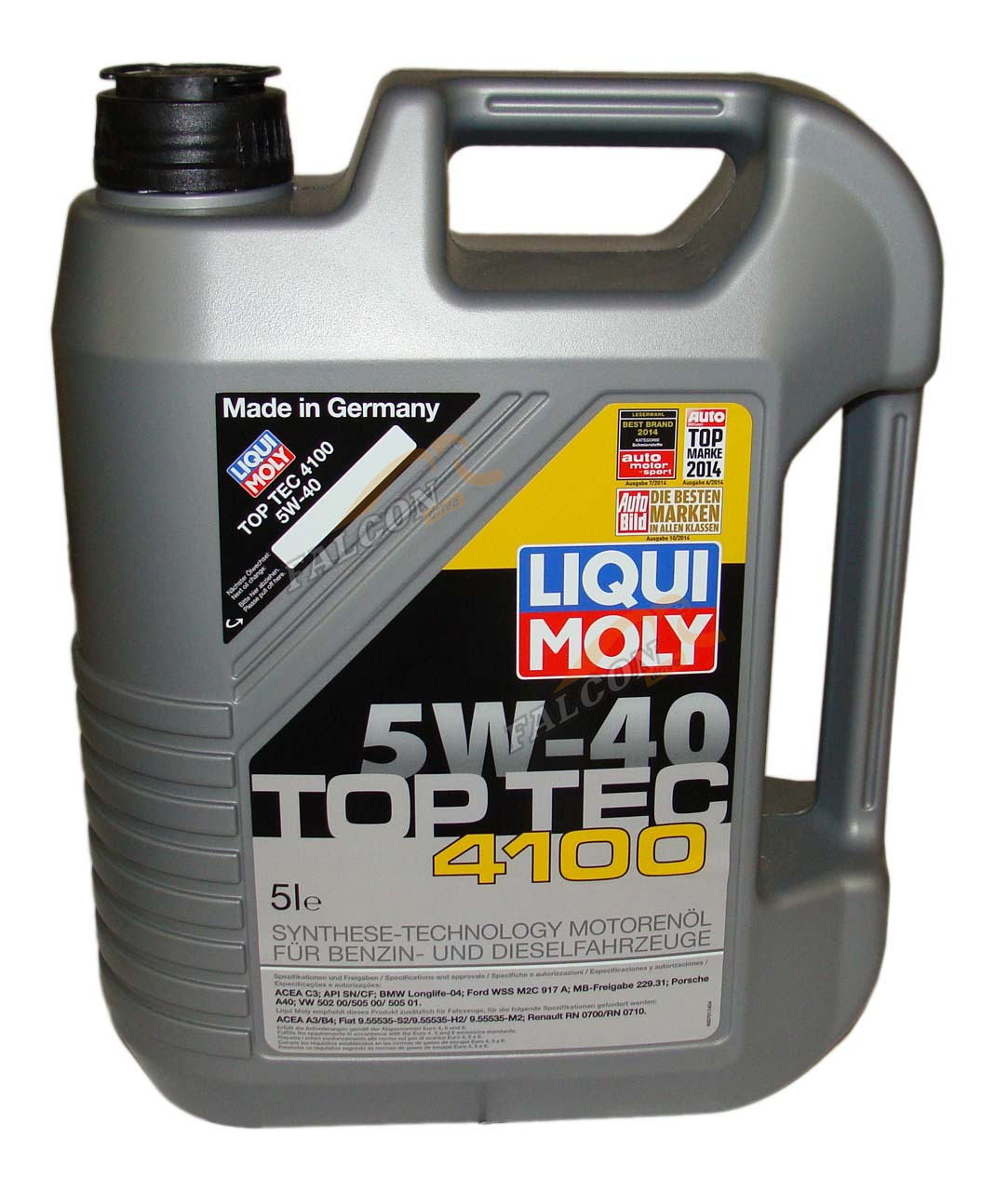 А/масло Liqui Moly 9511 Top Tec 4100  5W40 синт 5л