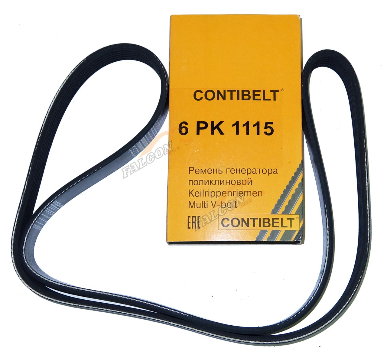 Ремень генер ВАЗ-2110 Priora дв. 1,6 с ГУРом  6PK1115 (CONTIBELT)