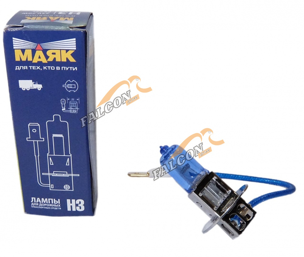 Лампа H3 галог 24V70W (Маяк) SUPER WHITE 54330SW