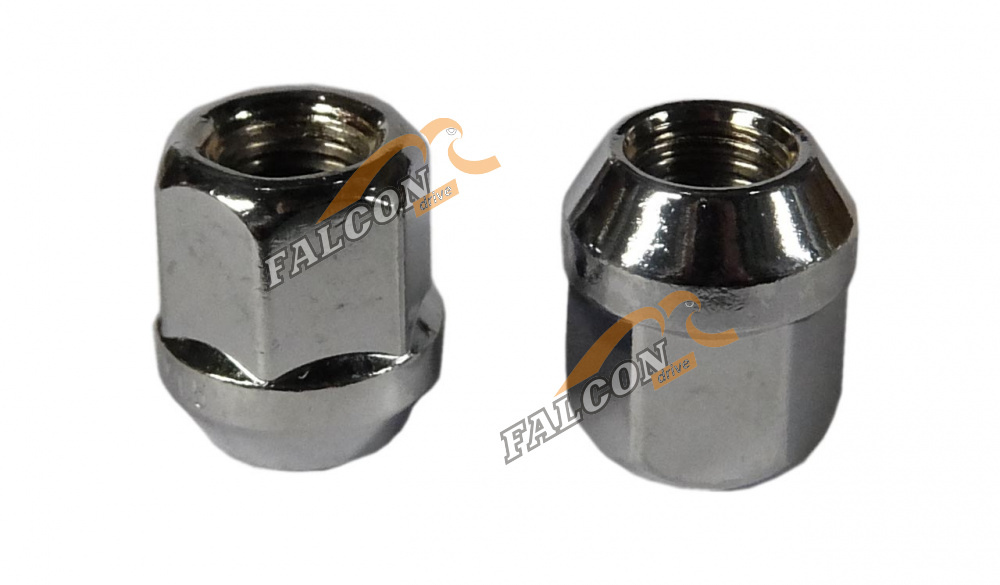 Гайка М12*1,5*25 колесная TY, LX, MIT (кл. 19, хром, откр.) (LS) 20шт