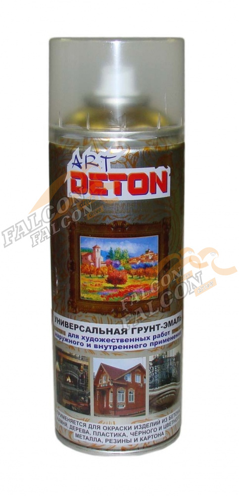 Эмаль акрил металлик  Золотой декор  DETON ART  (аэр) 520мл 