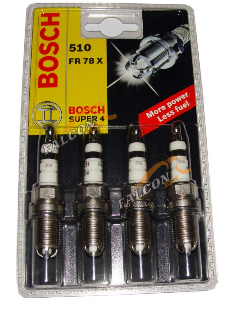 Свечи ВАЗ-2112i (BOSCH) FR78X Super-4 Nissan, Mitsubishi, MB 4-х контакт (шт)