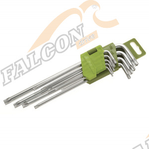 Набор ключей TORX 9 пр (Т10,15,20,25,27,30,40,45,50) корот (ДТ)