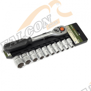 Головки набор 1/2" 6 гр 11 пр (ДТ) с трещот