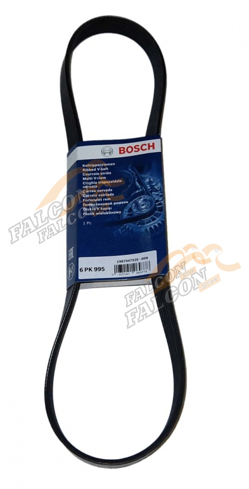 Ремень генер ВАЗ-2190 Granta поликлиновой с кондиционером 6PK995 1.6 16кл (BOSCH) 1987947939