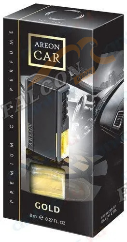 Ароматизатор на дефлек жидкий (AREON) CAR BOX BLACK STYLE Золото