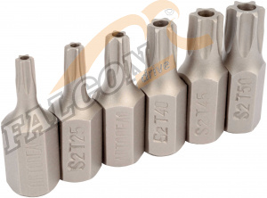 Вставки набор Torx с отверст L 30 мм 6 пр (АвтоДело) (11989) 40631