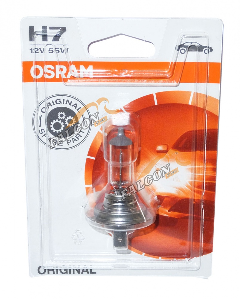 Лампа H7 галог 12V55W (Osram) 64210 блистер