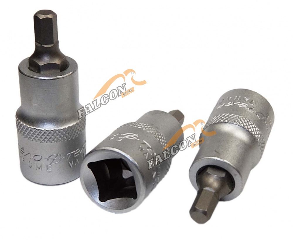 Головка со вставкой шестигр 8 мм 1/2" L 55мм (ДТ)