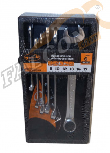 Набор ключей комб 6 пр (8-17 мм) (АвтоДело) Professional холдер (10361) 36060