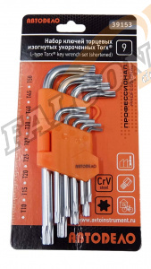 Набор ключей TORX 9 пр (Т10-50) корот (АвтоДело) (14639) 39153