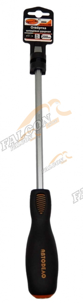 Отвертка шлиц 8х200 мм силовая (АвтоДело) Professional (14869) 39594