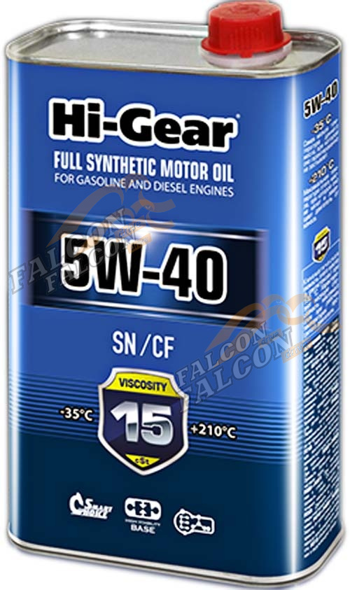 А/масло Hi-Gear 5W40  синт 1л