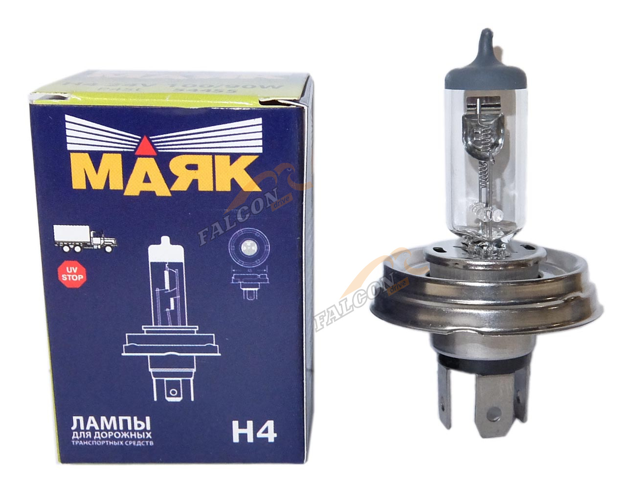 Лампа H4 галог 24V100/90W (Маяк) 54455