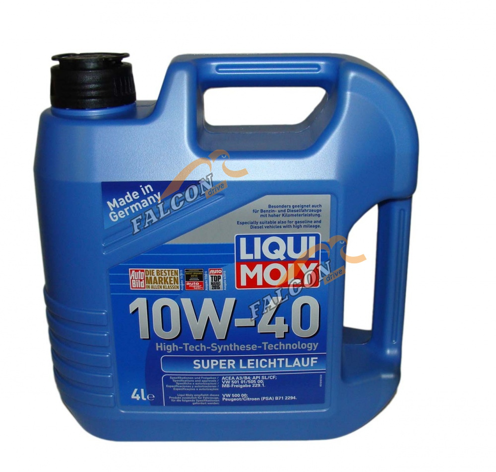 А/масло Liqui Moly 9504 SUPER LEICHTLAUF 10W40 п/синт  4л