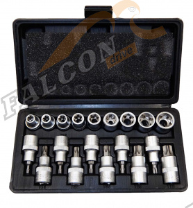 Головки набор 1/2" Torx 19 пр (АвтоДело) кейс (14635) 39840