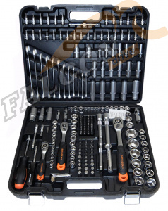 Набор инструмента 216 пр (АвтоДело) 1/2" 3/8" 1/4" 6 гр (16300) 39926