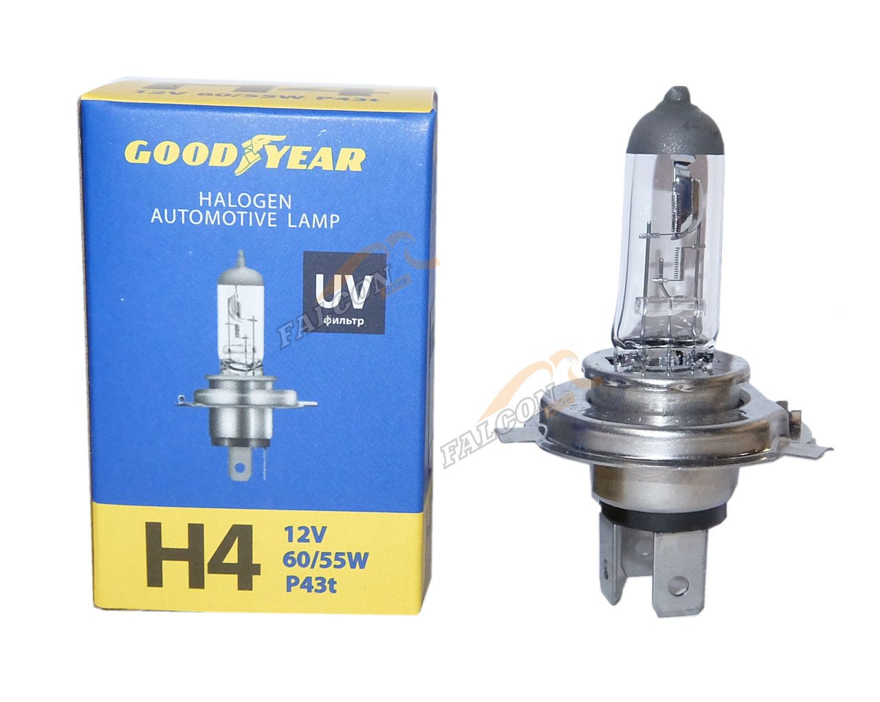 Лампа H4 галог 12V60/55W (Goodyare) GY014120